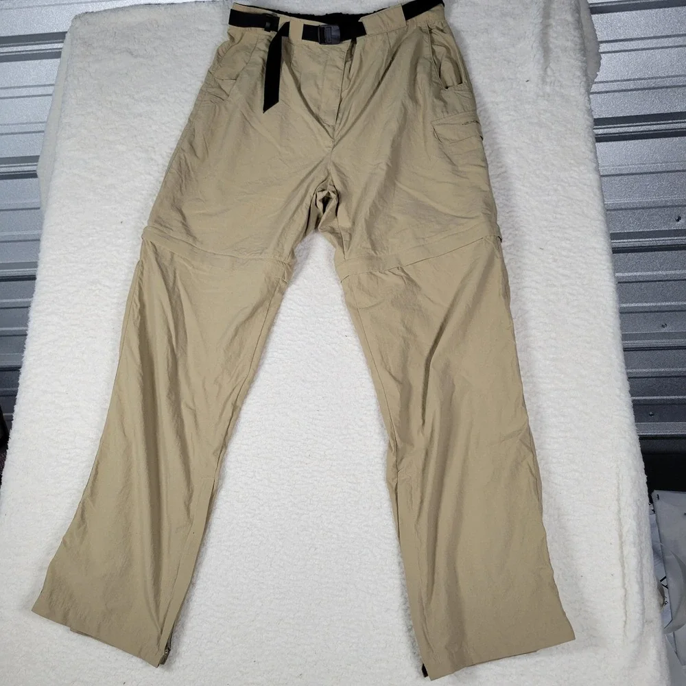 Axel Convertible Hiking Pants Mens 32 Tan Zip Off Cargo Gorpcore Outdoor Utility